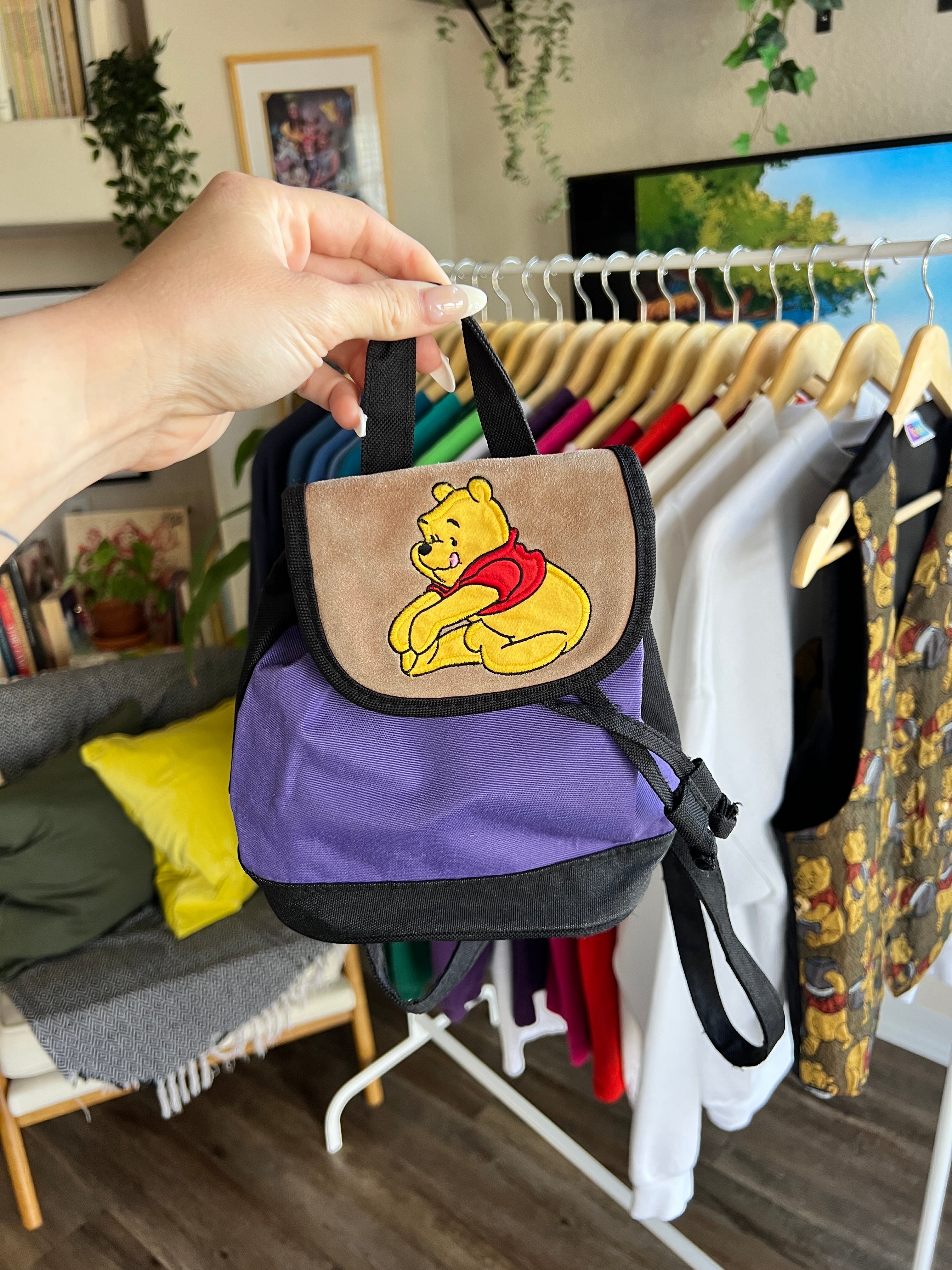 84 -Mini Black & Purple WTP Backpack