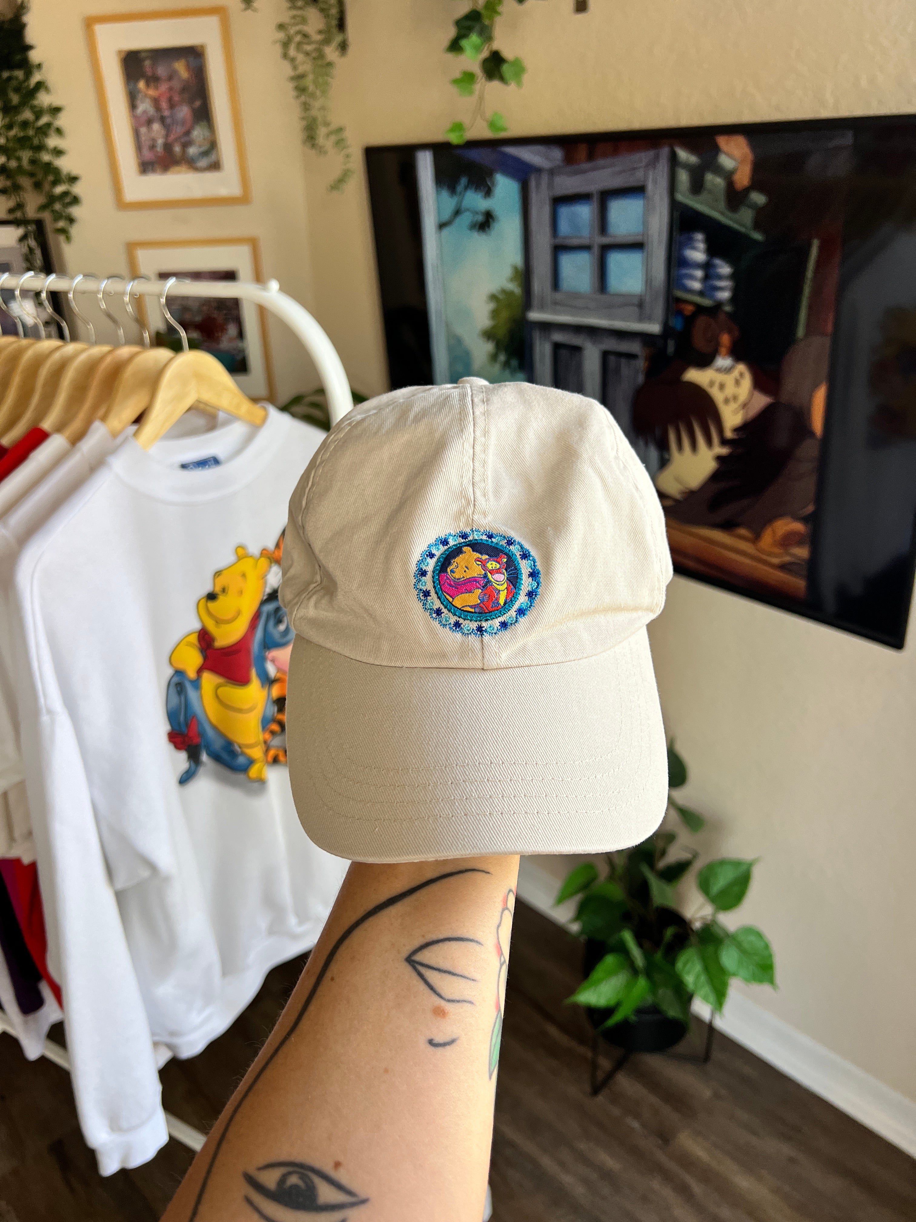 86 -Tan Beige WTP Leather Strap Hat