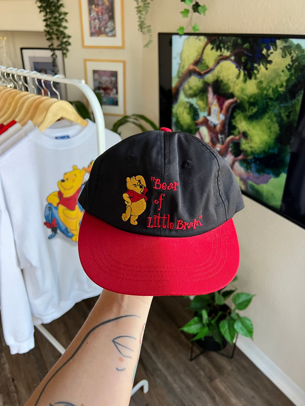 83 -Black & Red Bear of Little Brain Hat