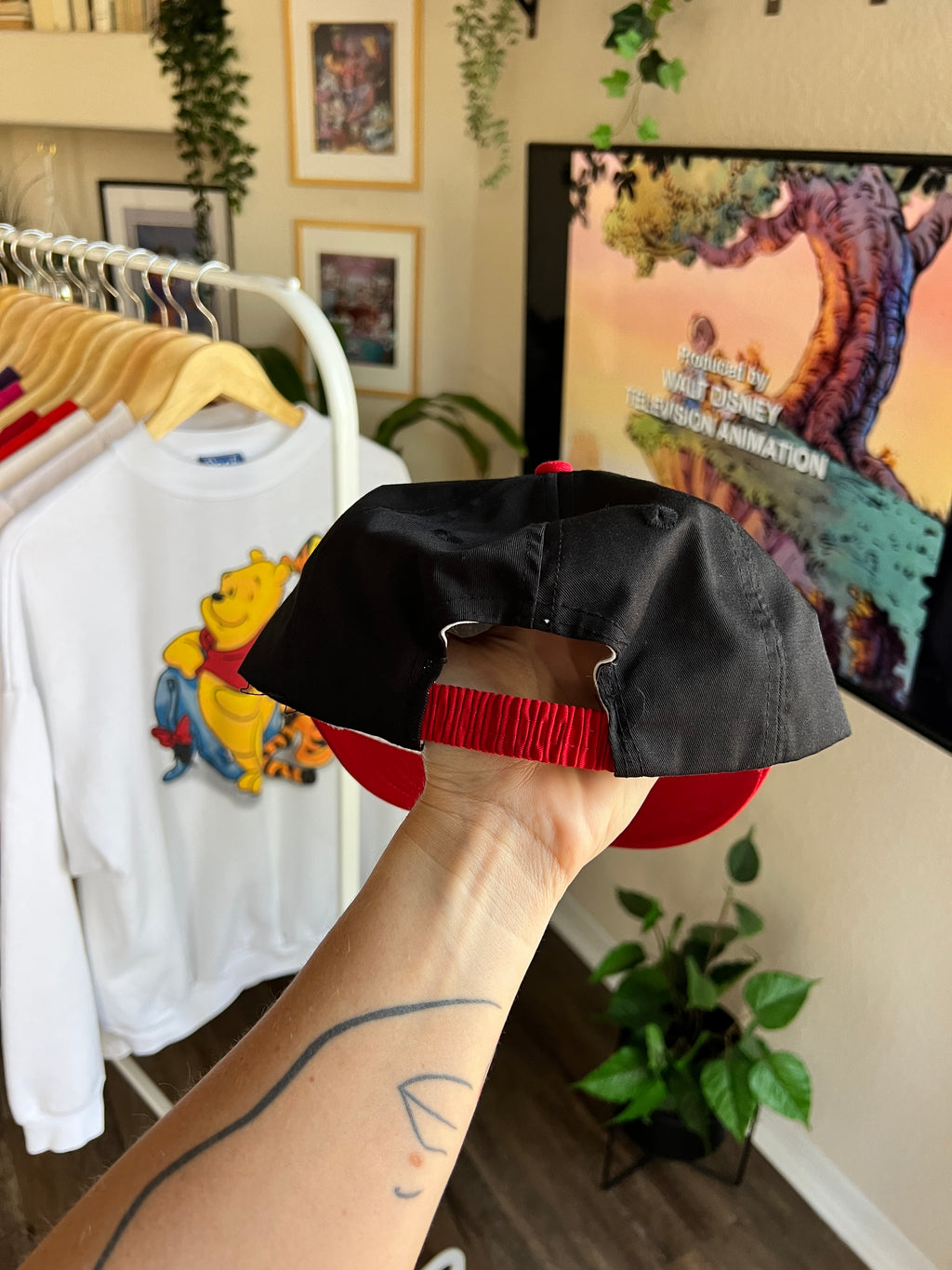 83 -Black & Red Bear of Little Brain Hat