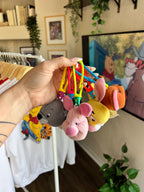 85 -Rabbit, Eeyore, Piglet, Roo, Gopher Plush Keychains