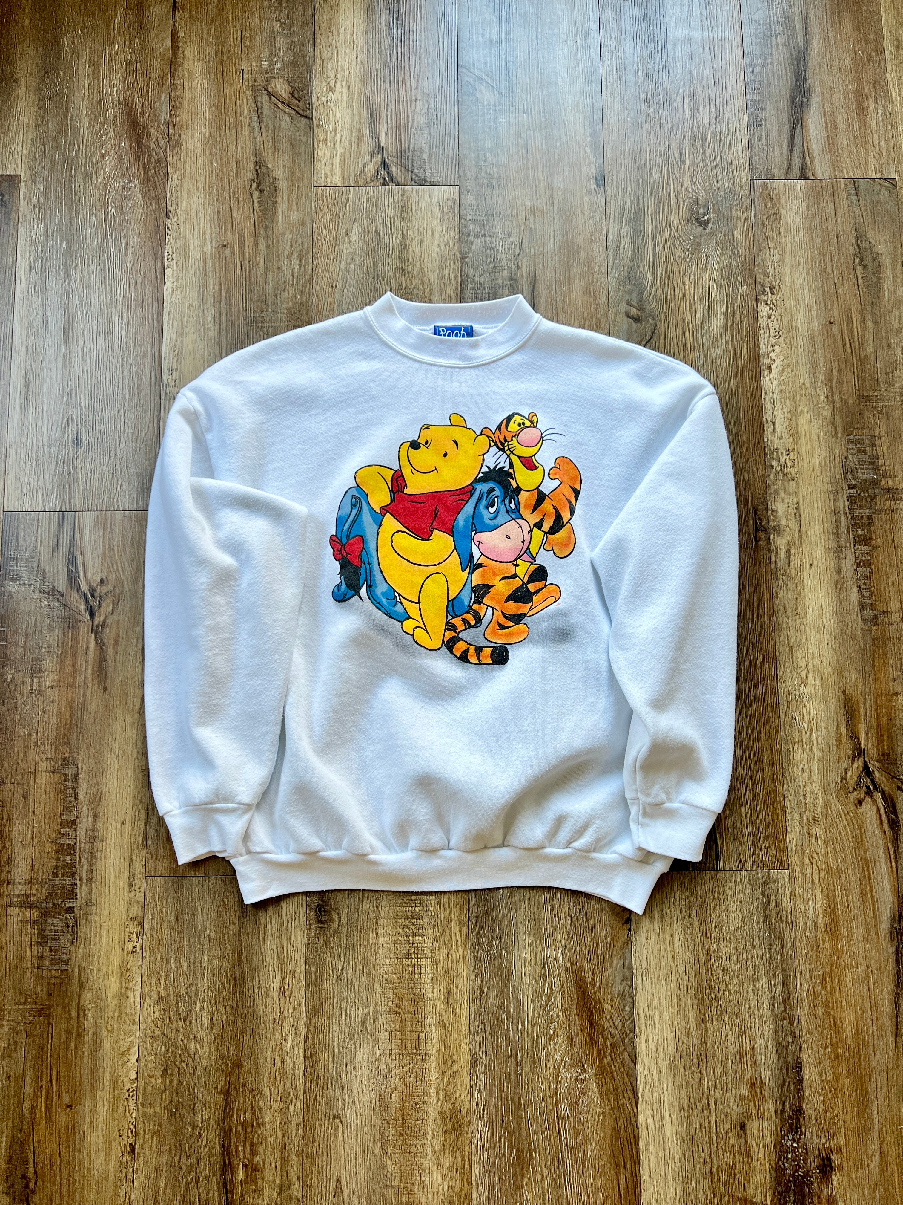 62 - White WTP Tigger & Eeyore Crewneck