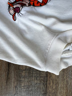 64 - White/Cream Bouncing Tigger Embroidered Pocket Shirt - L/XL