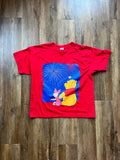 66 - Red Red Pooh & Piglet Fireworks Shirt - XL
