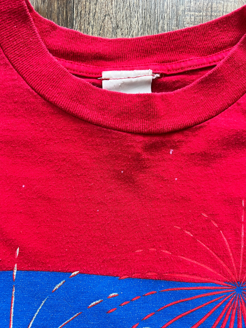 66 - Red Red Pooh & Piglet Fireworks Shirt - XL