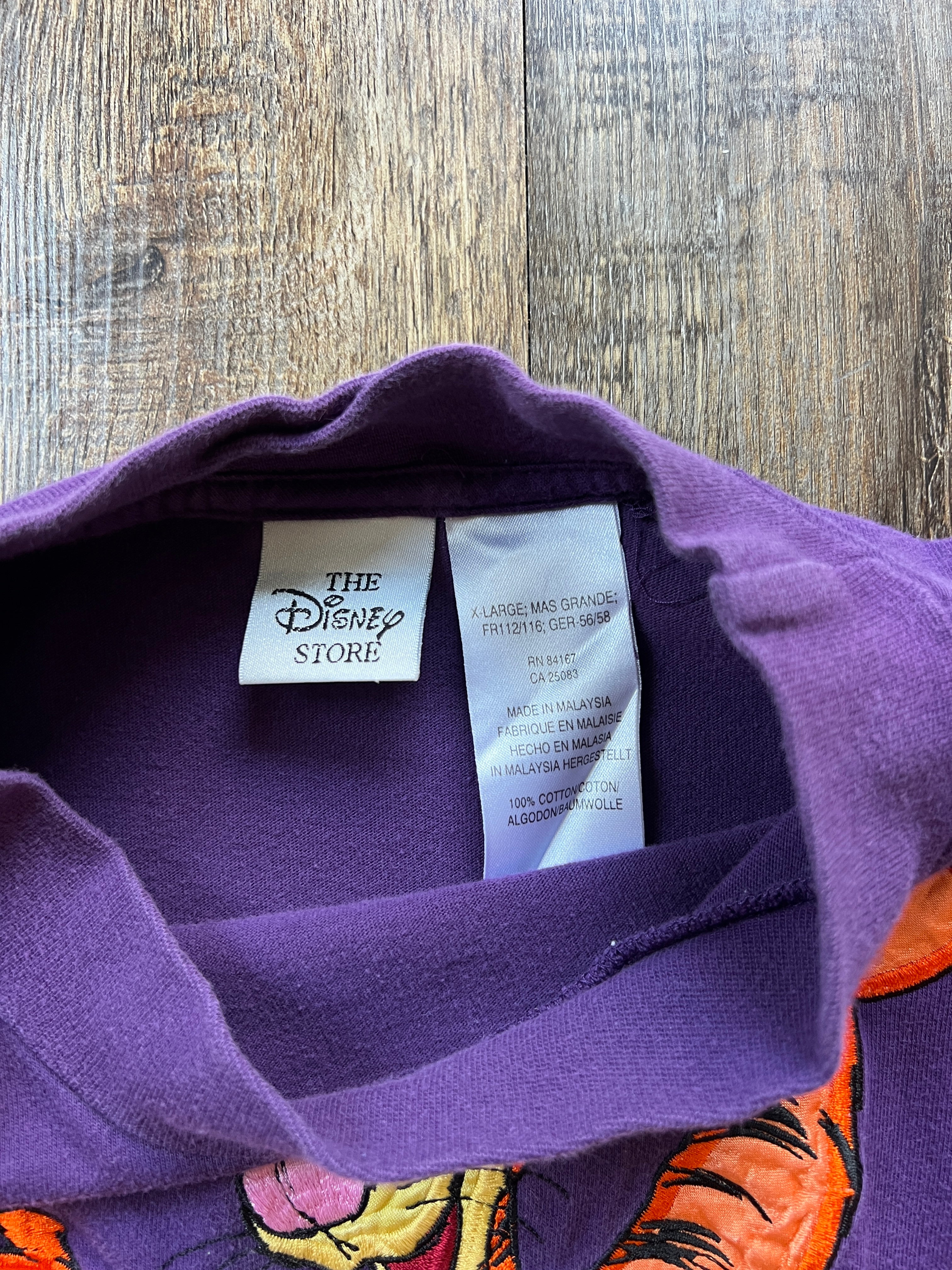 69 -Purple Tigger Embroidered Longsleeve Shirt - XL