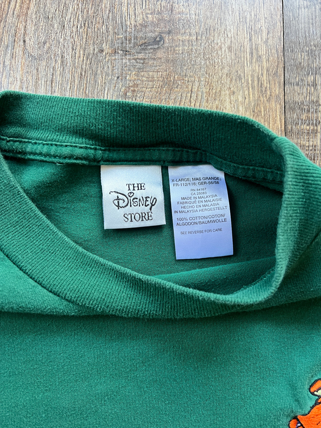 73 -Forest Green Tigger Snowballs Embroidered Long Sleeve - XL