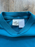 75 -Blue Pooh & Piglet Baseball Embroidered Pocket Shirt - L