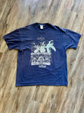 1154 -Navy Hunchback of Notre Dame Living on the Edge Gargoyle Shirt - XL