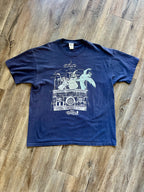 1154 -Navy Hunchback of Notre Dame Living on the Edge Gargoyle Shirt - XL