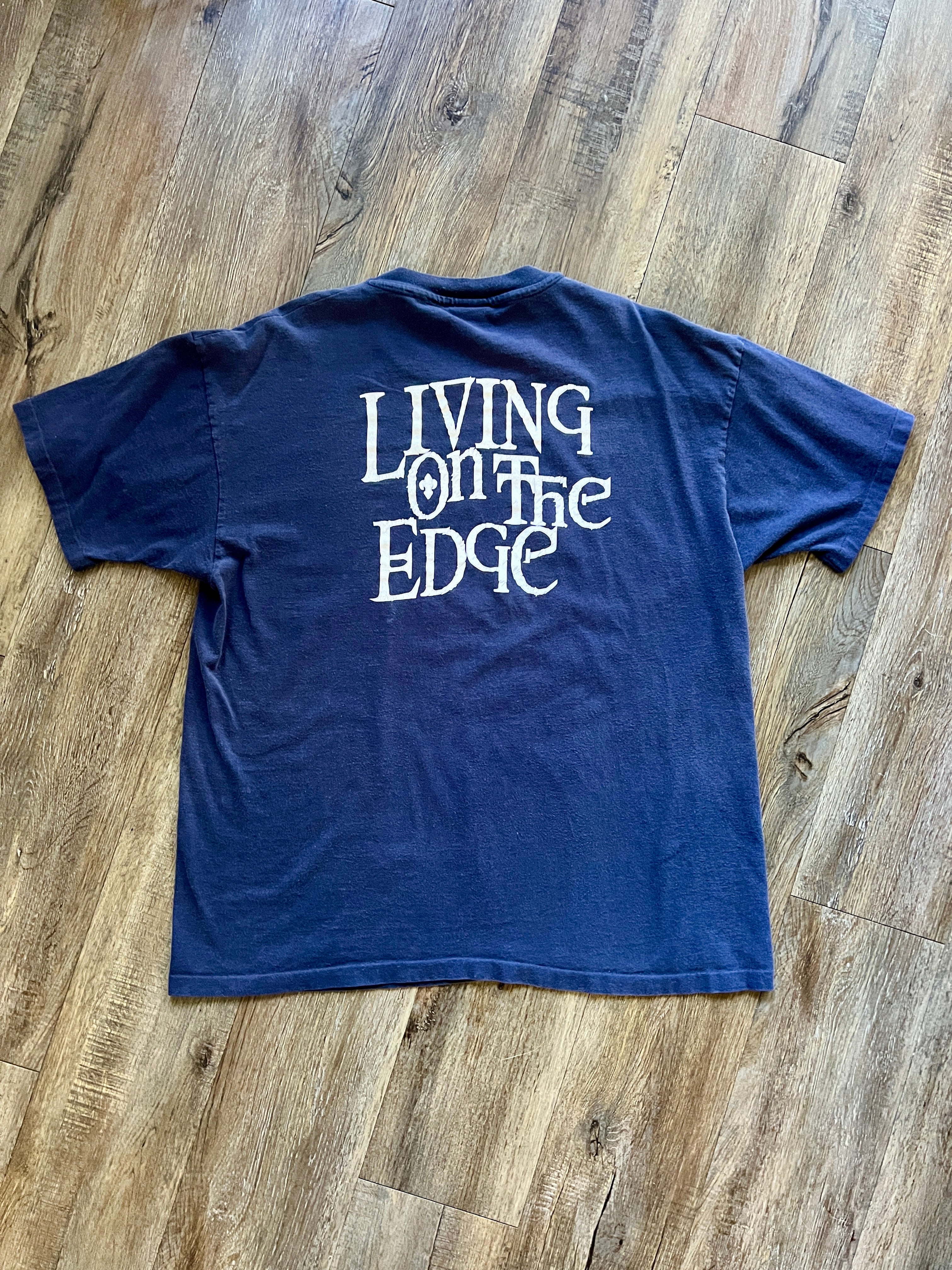 1154 -Navy Hunchback of Notre Dame Living on the Edge Gargoyle Shirt - XL