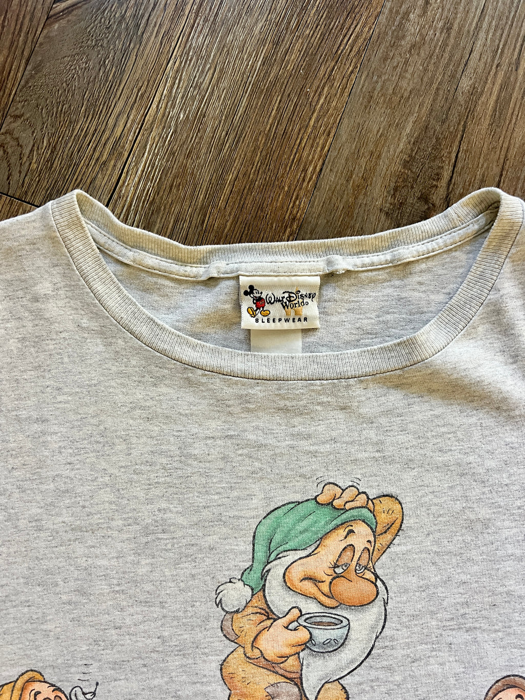 1158 -Grey Seven Dwarfs Will The Real Sleepy Please Stand Up Sleep Shirt - OSFA