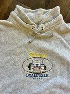 1159 -Grey Embroidered BoardWalk Villas Tie-Neck Pullover - NT / XL