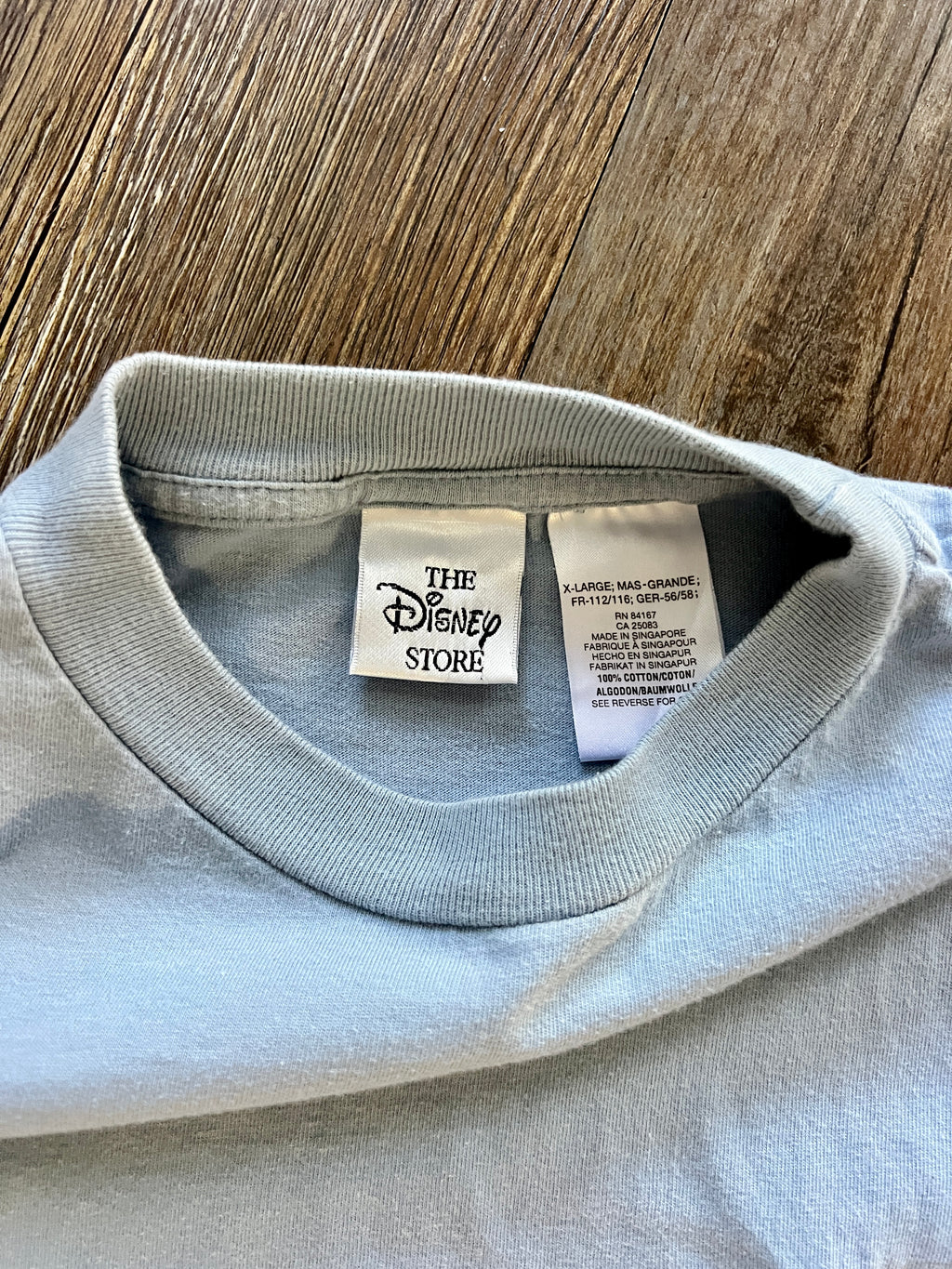 1162 -Blue Embroidered Sleepy Napping Pocket Shirt - XL