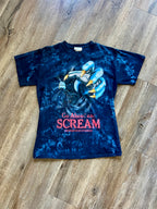 1164 -Blue Tie-Dye Expedition Everest Yeti Go Ahead & Scream Shirt - M