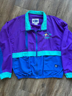 1169 -Teal, Blue, & Purple Embroidered DVC Starbus Windbreaker - XL