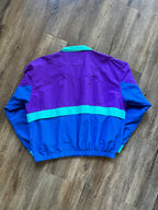 1169 -Teal, Blue, & Purple Embroidered DVC Starbus Windbreaker - XL