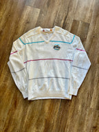 1171 -White Striped Embroidered Oldsmobile Scramble - XL