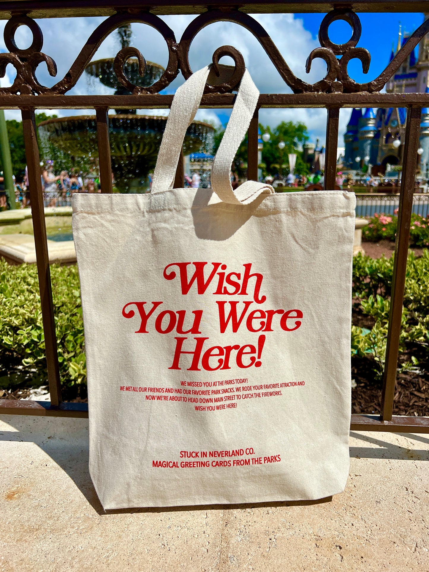 Wish You Were Here Autograph Tote – Stuck in Neverland