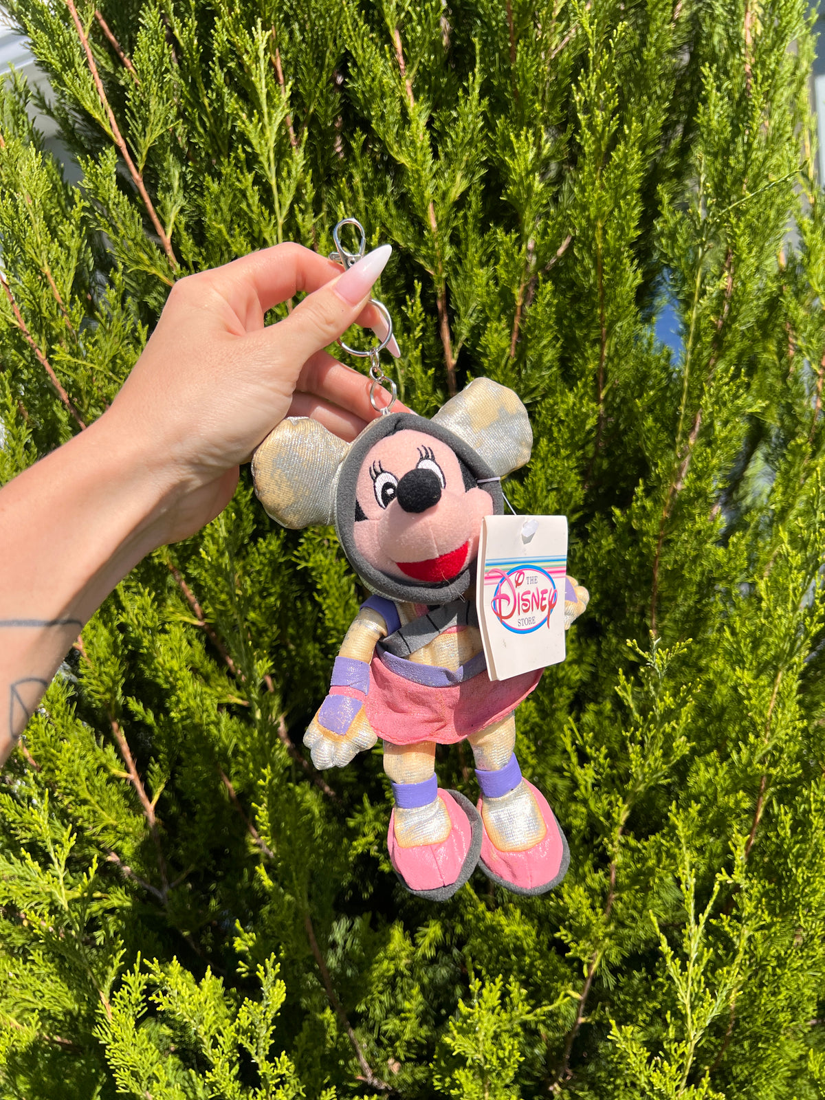 Spaceman Minnie Disney Store Plush Keychain