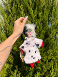 Cruella Disney Store Plush Keychain