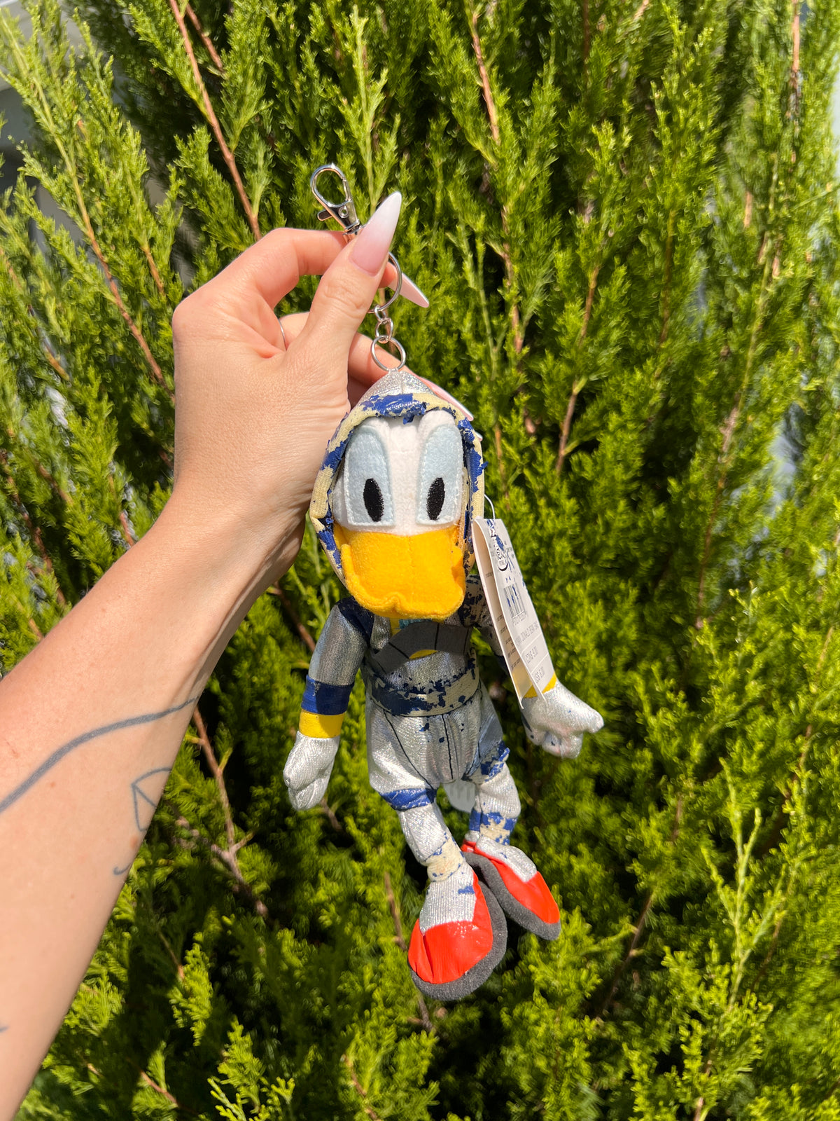 Space Donald Disney Store Plush Keychain