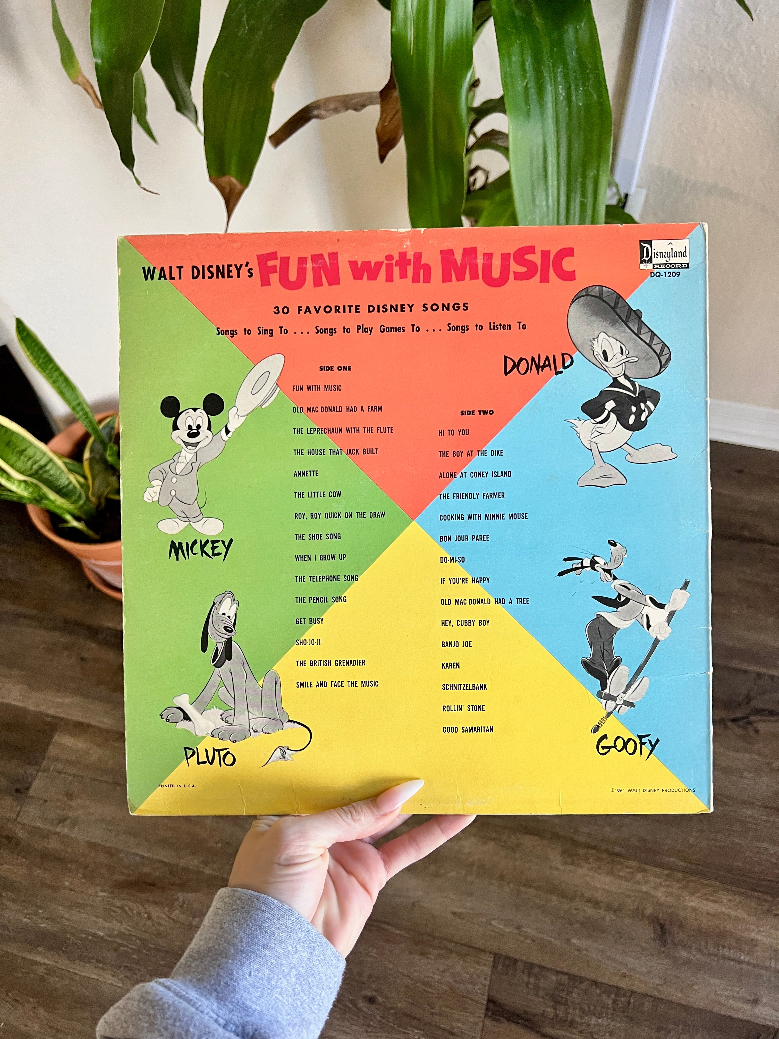 1177 -Walt Disney's Fun with Music 30 Favorite Songs Record