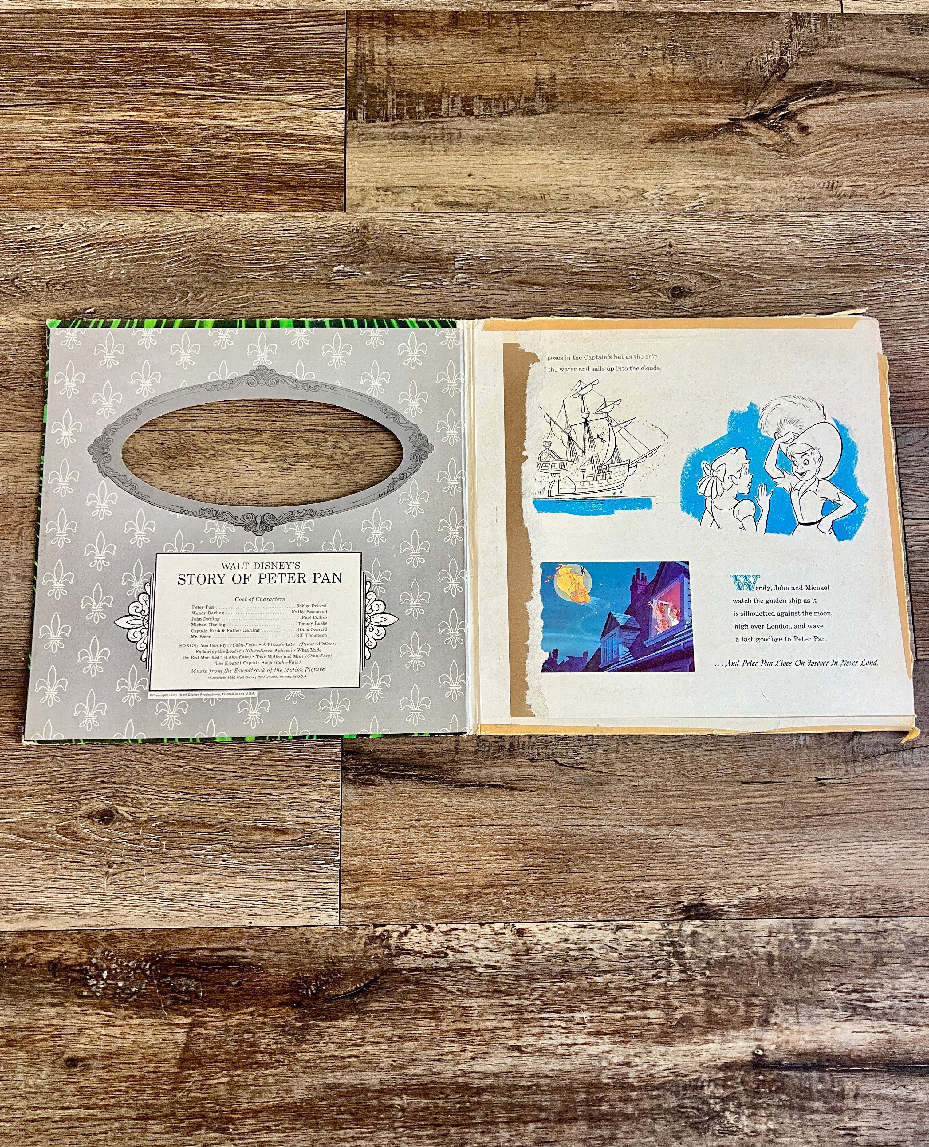 1178 -Peter Pan Record & Book Set