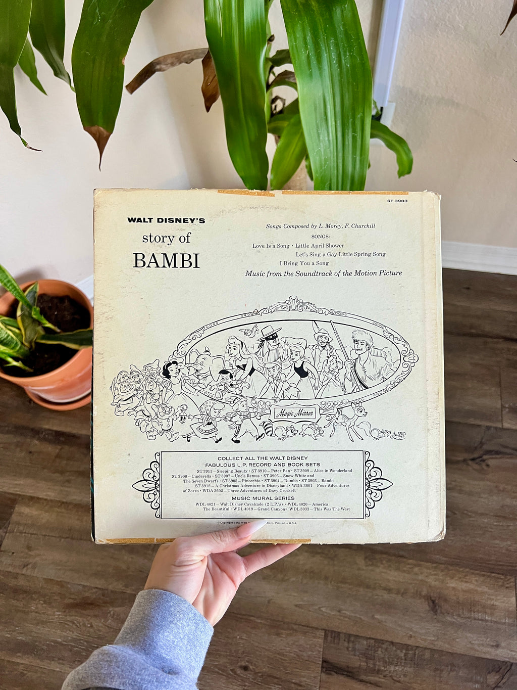 1183 -Bambi Record & Book Set