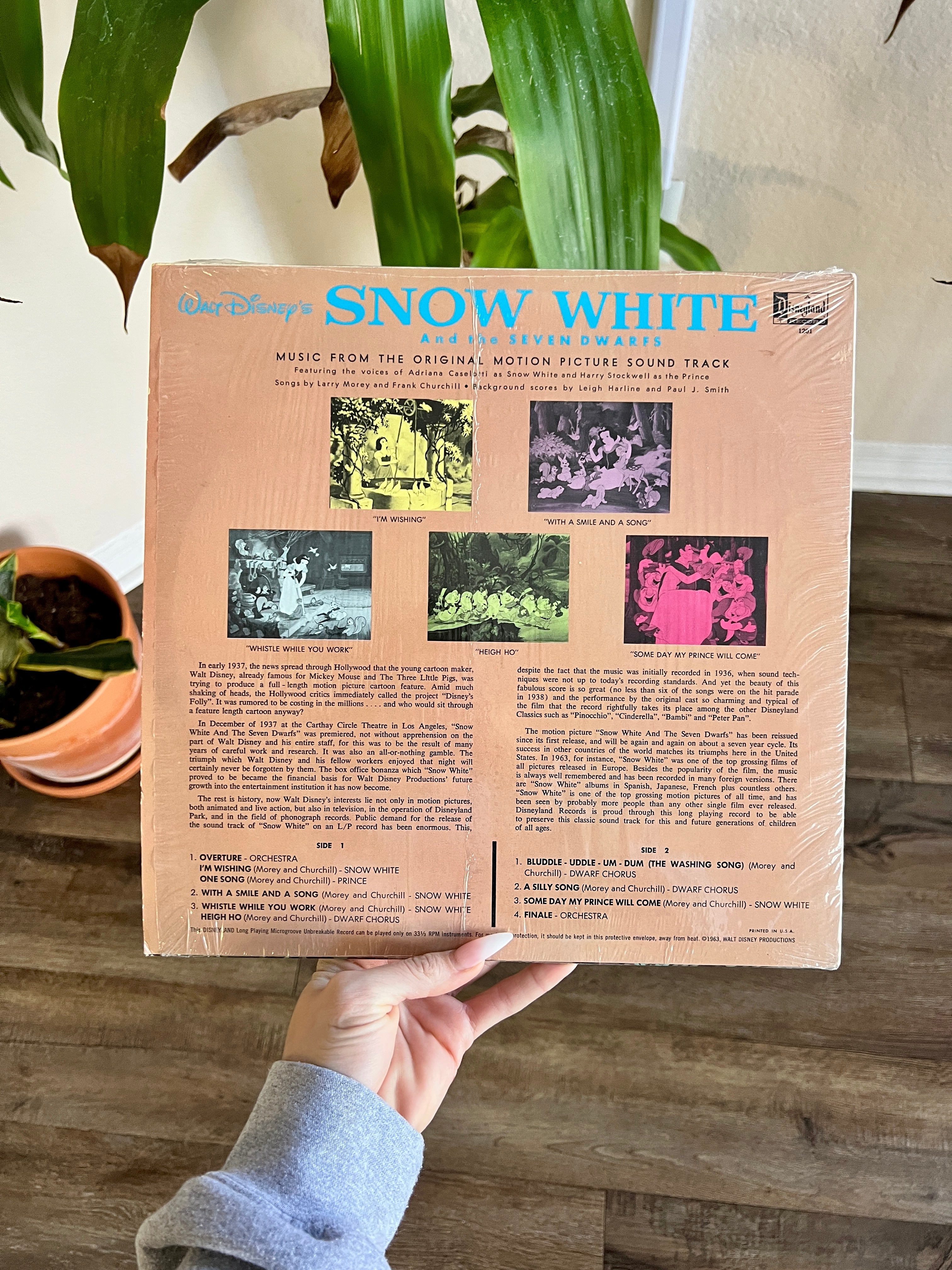 1188 -Snow White & The Seven Dwarfs Music from the Original Soundtrack Record