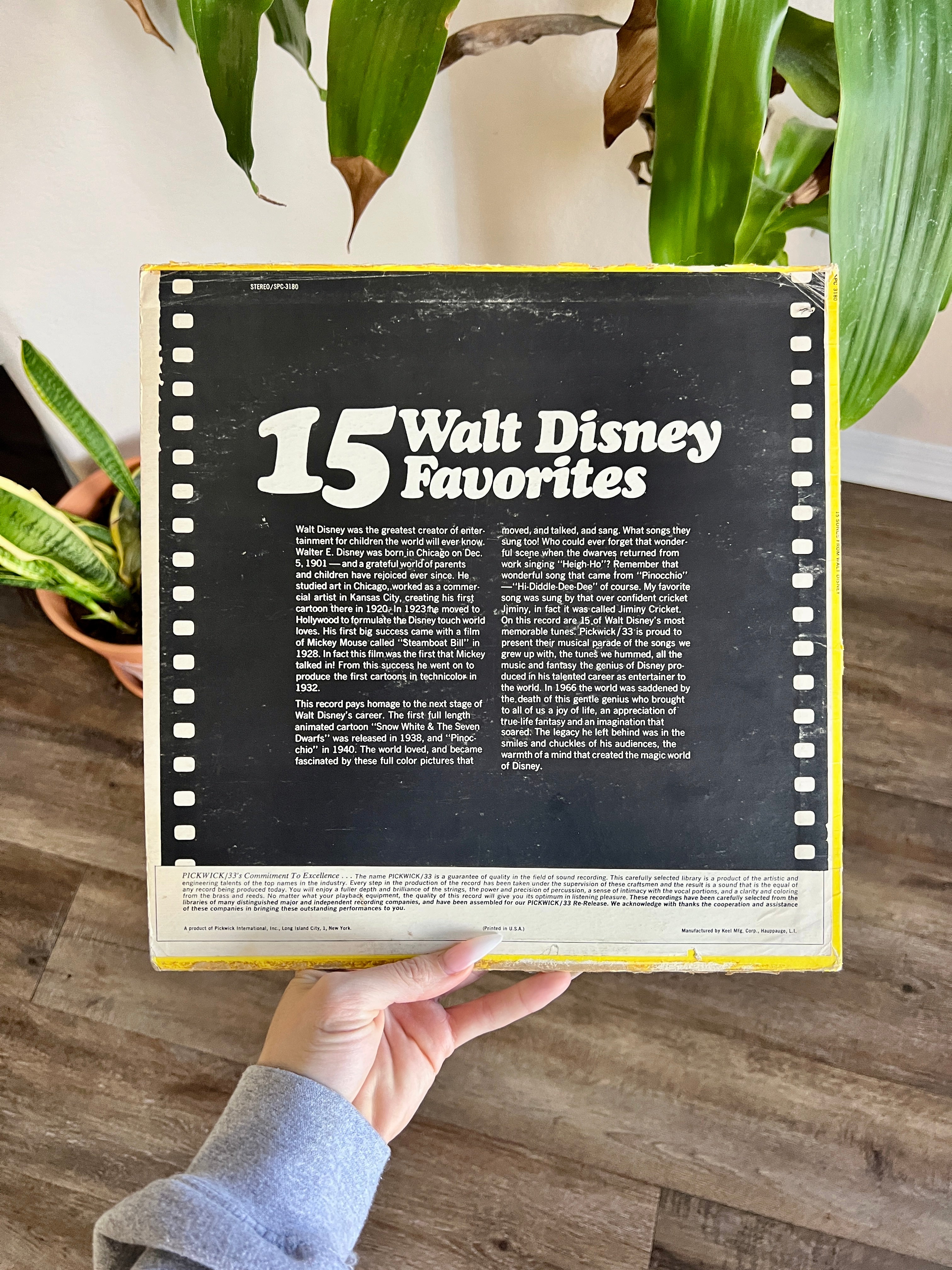 1190 -15 Walt Disney Favorite Songs Record