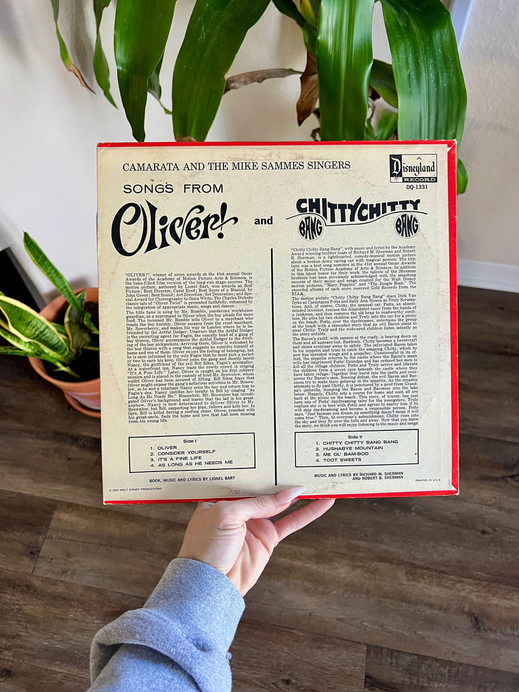 1191 -Songs from Oliver & Chitty Chitty Bang Bang Record