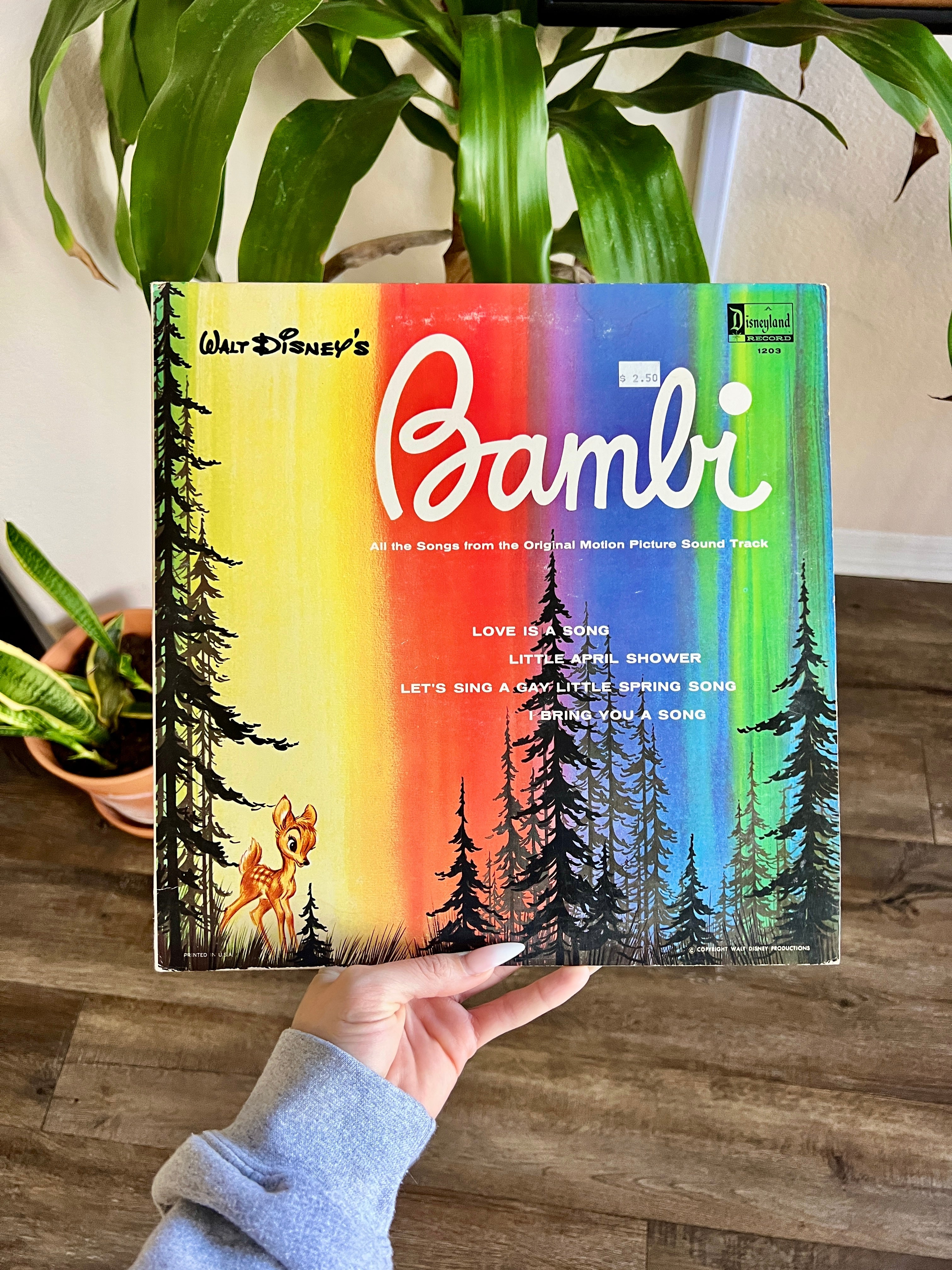1193 -Bambi Songs From the Original Motion Picture Soundtrack Record