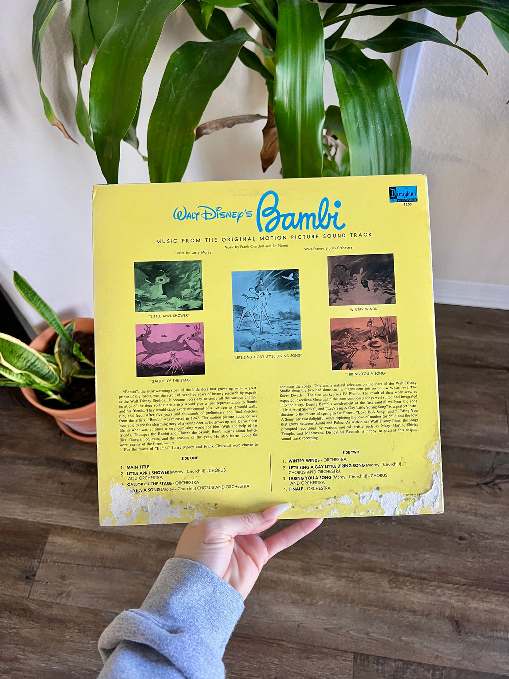 1193 -Bambi Songs From the Original Motion Picture Soundtrack Record