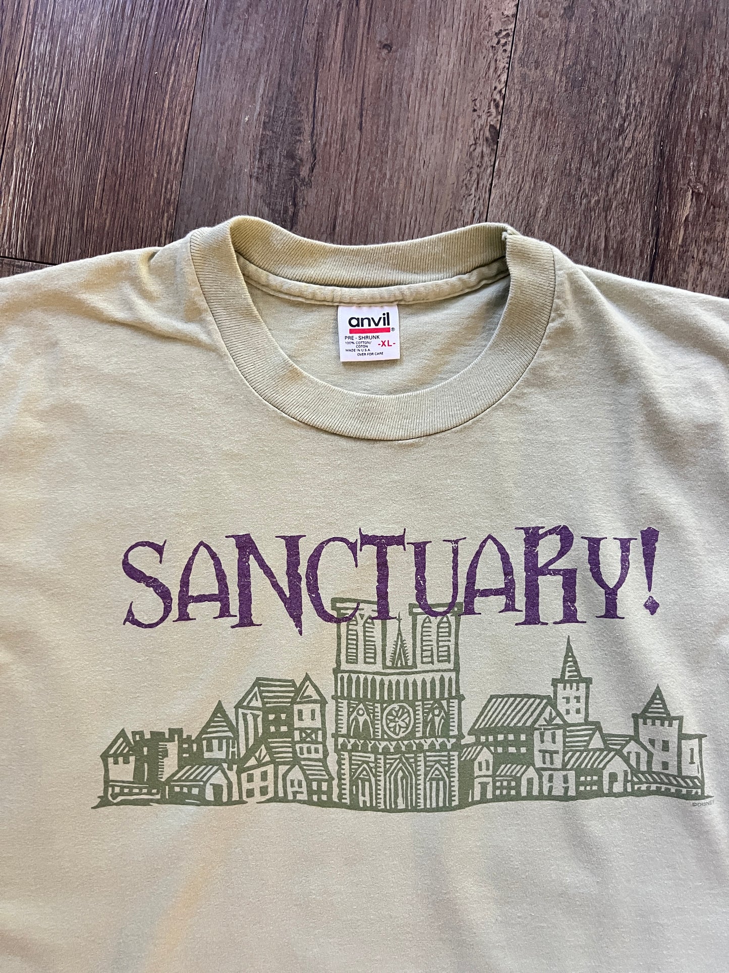 622 -Tan The Hunchback of Notre Dame Sanctuary Cast Premiere Shirt -XL