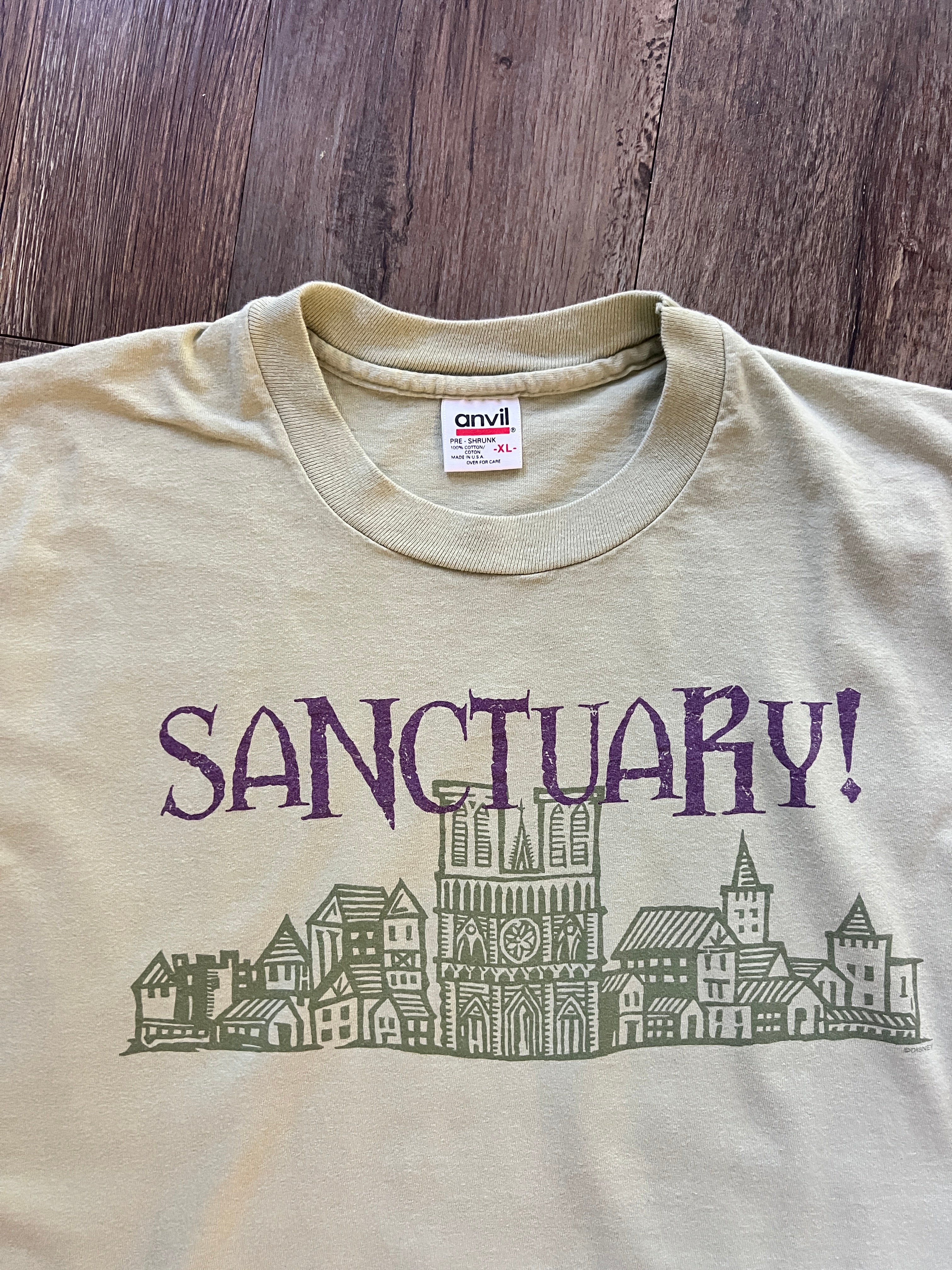 622 -Tan The Hunchback of Notre Dame Sanctuary Cast Premiere Shirt -XL