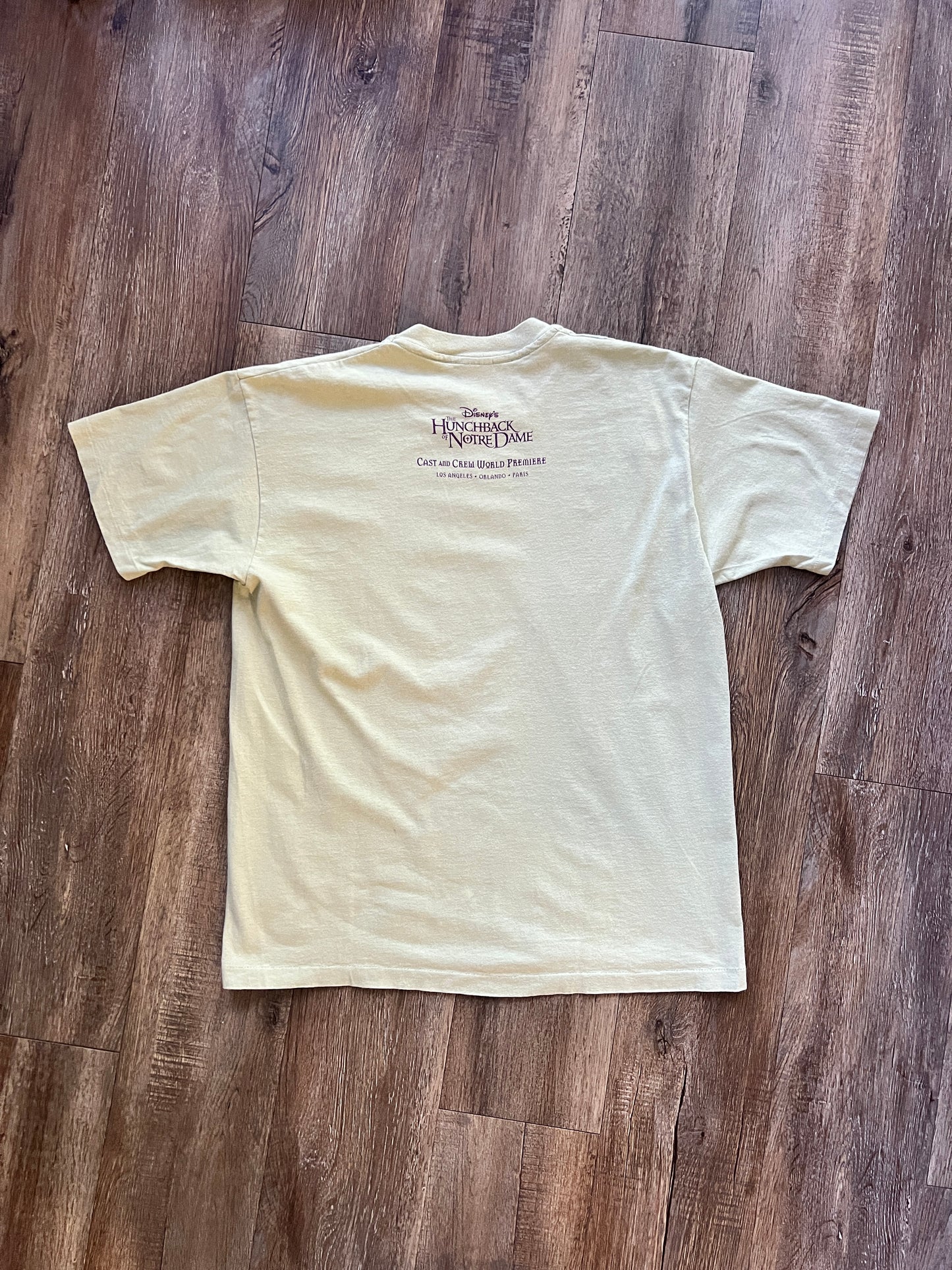 622 -Tan The Hunchback of Notre Dame Sanctuary Cast Premiere Shirt -XL