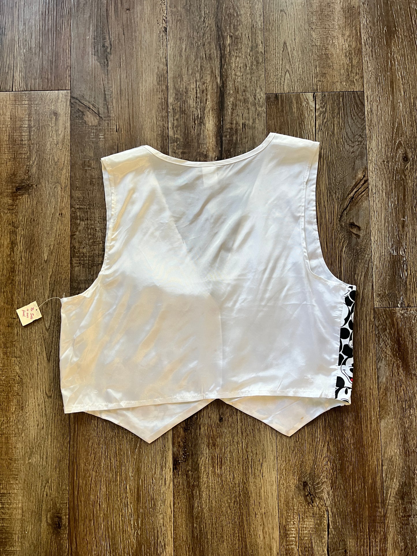 624 - Red, Black, & White Mickey Face Vest - M