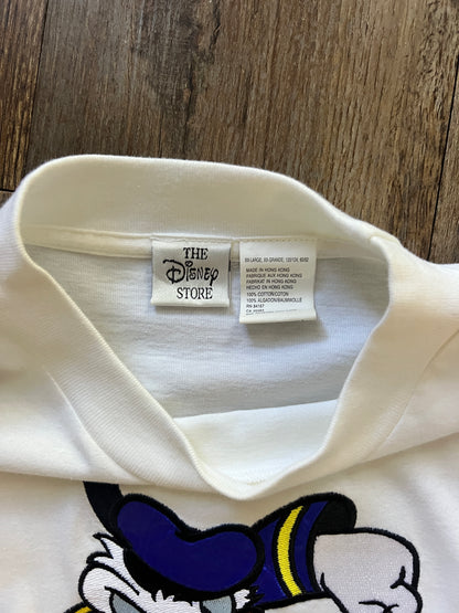 625 -White Applique Angry Donald Tee - 2X