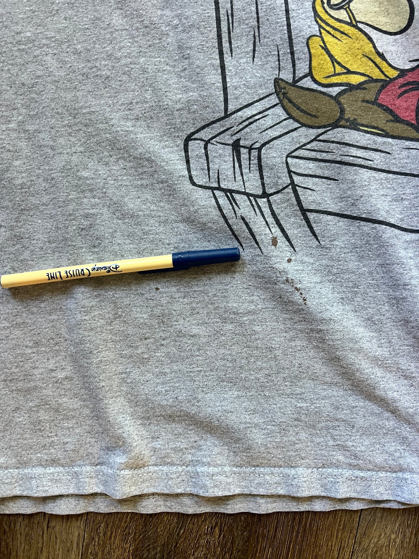 635 -Heather Grey Seven Dwarfs Off to Sleep We Go Sleep Shirt - OSFA