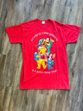 638 -Red Happy Pooh Year Tigger, Piglet,& WTP Sleep Shirt - OSFA