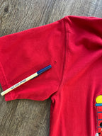 640 -Red Applique WDW Arches Tee - S