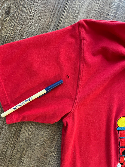 640 -Red Applique WDW Arches Tee - S