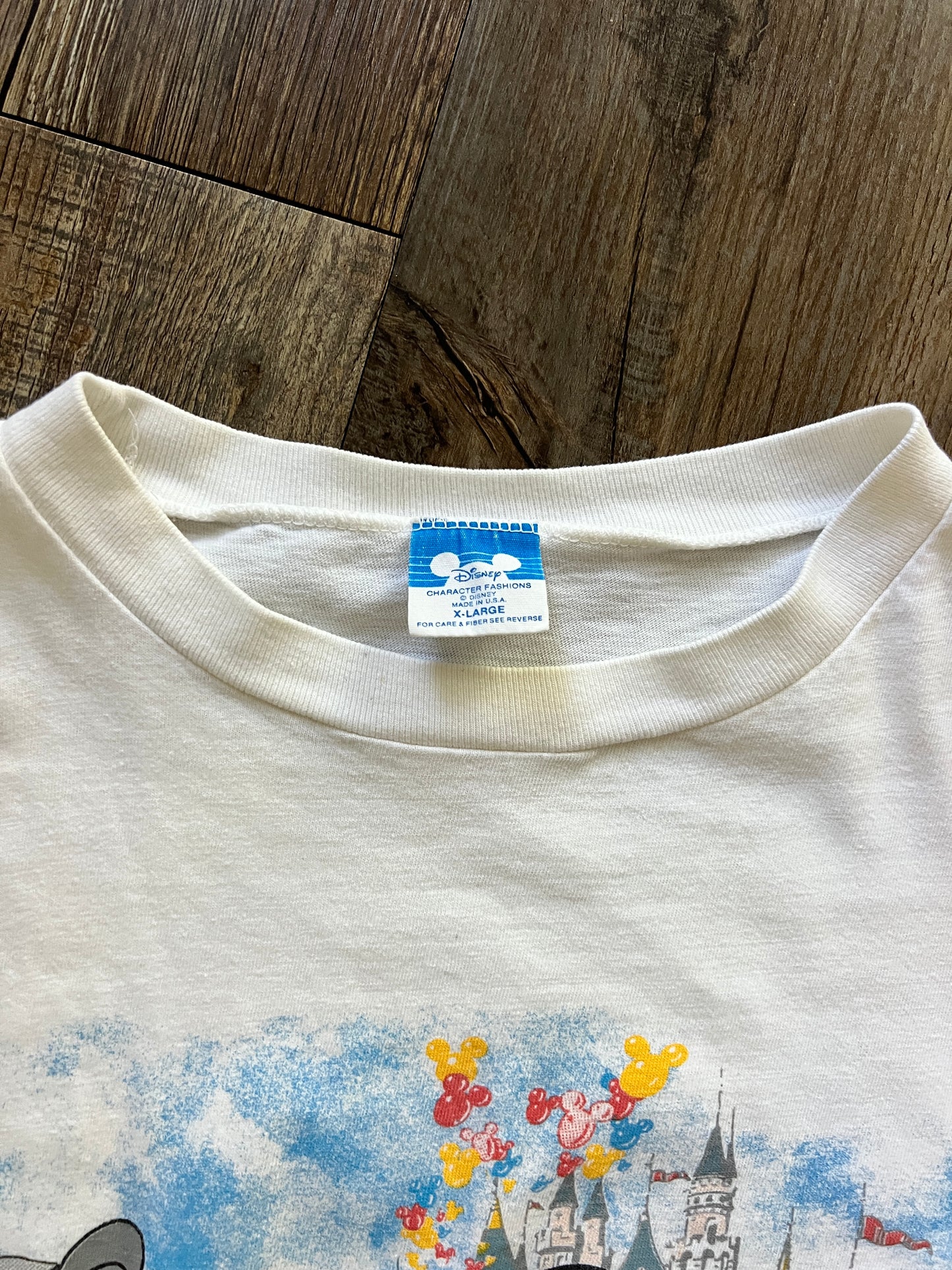 651 -White Mickey's 60th Birthday Tee - XL