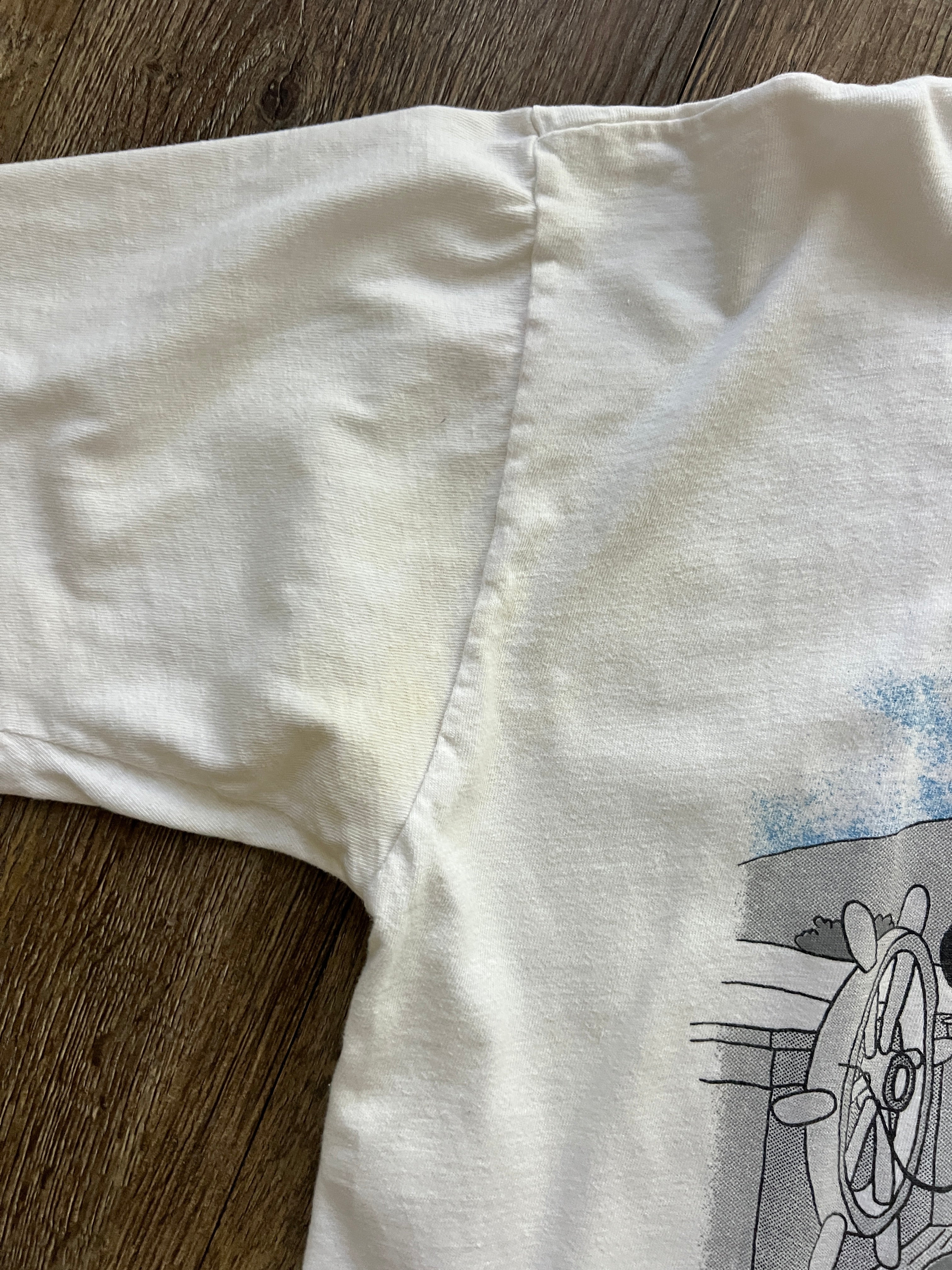 651 -White Mickey's 60th Birthday Tee - XL