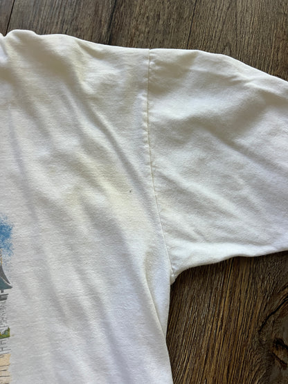 651 -White Mickey's 60th Birthday Tee - XL