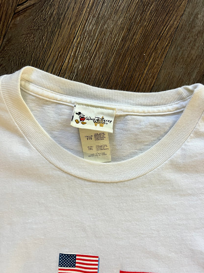 652 -White EPCOT One Mouse One World Long Sleeve - 2X