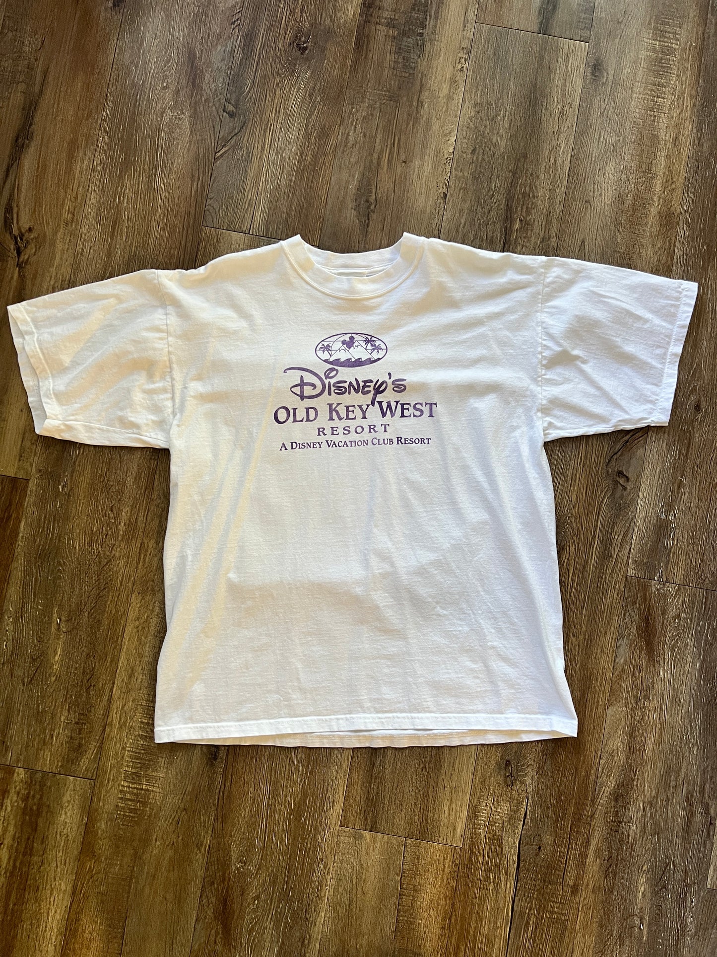 656 -White Old Key West Resort Logo Tee - 2X