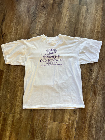 656 -White Old Key West Resort Logo Tee - 2X