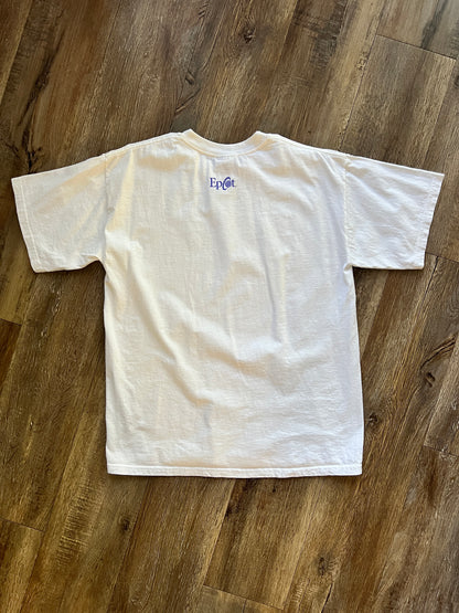 658 -White EPCOT Tapestry of Nations Tee - M